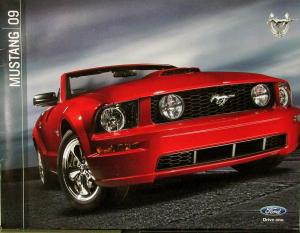 2009 Ford Mustang V6 GT 500 Bullitt California Package Sales Brochure Original