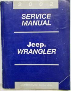 2002 Jeep Wrangler Service Shop Repair Manual