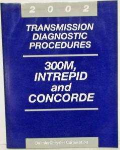 2002 Chrysler LHS/300M/Concorde and Dodge Intrepid Service Shop Manual & Diags