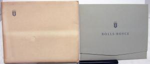 1955 1956 Rolls Royce Porfolio Brochure Silver Cloud Prestige Sales W/Envelope