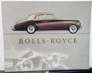 1955 1956 Rolls Royce Porfolio Brochure Silver Cloud Prestige Sales W/Envelope