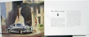 1955 1956 Rolls Royce Porfolio Brochure Silver Cloud Prestige Sales W/Envelope