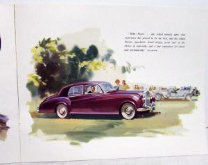 1955 1956 Rolls Royce Porfolio Brochure Silver Cloud Prestige Sales W/Envelope