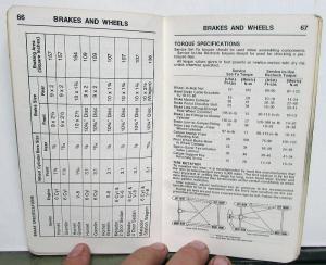 1975 AMC American Motors Gremlin Hornet Matador Service Specifications Handbook