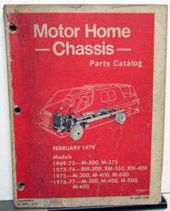 1969-1977 Dodge Motor Home Chassis Illustrated Parts Catalog