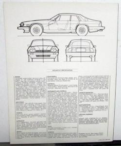 1982 Jaguar Dealer Sales Brochures Pair Folders XJ6 & XJ-S Features Specs