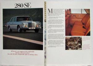 1971 Mercedes-Benz Dealer Sales Brochure 280 350 300 600 Series Features Specs