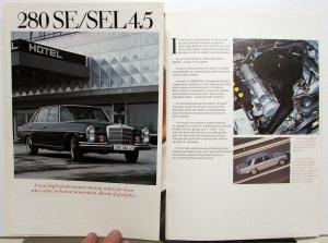 1971 Mercedes-Benz Dealer Sales Brochure 280 350 300 600 Series Features Specs