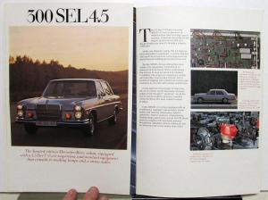 1971 Mercedes-Benz Dealer Sales Brochure 280 350 300 600 Series Features Specs