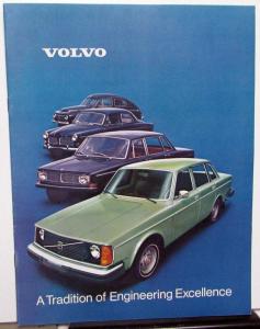 1975 Volvo Car Dealer Brochure Full Line Tradition Of Engineering Excellence