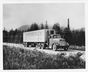 1950s GMC Tractor Trailer Truck Press Photo 0180 - Darigold