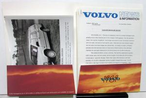 1989 Volvo New Car Models Introduction Press Kit Media Release