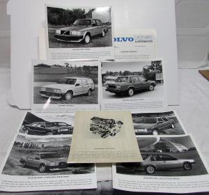 1989 Volvo New Car Models Introduction Press Kit Media Release