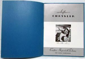 1934 Chrysler Airflow Custom Imperial Sedans Dealer Sales Brochure Reproduction