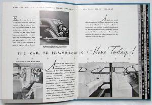 1934 Chrysler Airflow Custom Imperial Sedans Dealer Sales Brochure Reproduction