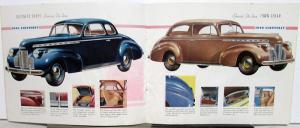 1940 Chevrolet Special Deluxe Master Deluxe Master 85 Color Sales Brochure Orig