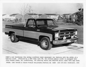 1975 GMC Gentleman Jim Pickup Truck Press Photo 0194