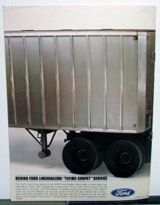 1966 Ford W Series Highway Tractor Trucks Sales Brochure Original