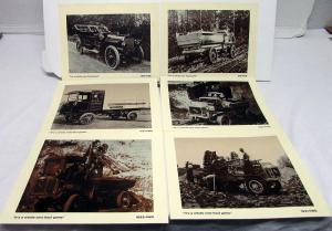 Vintage FWD Promotional Picture Sheets 1909 1919 1923 1925 1930 Orig Set Of 5