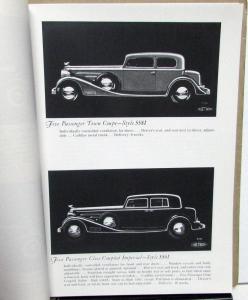 1933 Cadillac V 16 Fleetwood Dealer Prestige Sales Brochure Reproduction