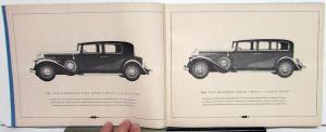 1932 Buick Eight Series 90 80 60 Dealer Sales Brochure Reproduction