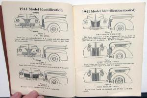 1941 Ford Lincoln Mercury Cars & Trucks Service Data Handbook Garage Gas Station