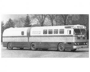 1950s Fageol Articulated Bus Highway Post Office US Mail Press Photo 0003
