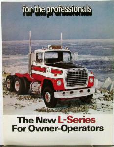 1973 Ford L Series Owner Operator Truck Data Sheet Specifications Original