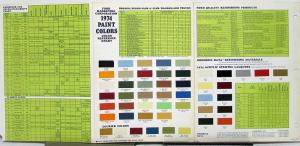 1974 Ford Car & Truck Paint Chip Colors Reference Chart DEALER ONLY ITEM