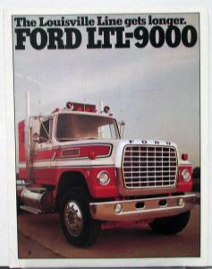 1976 Ford LTL-9000 Louisville Line Trucks Sales Folder Data Sheet Original