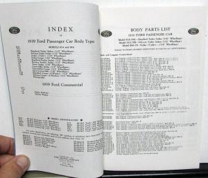 1939 1940 Ford Passenger & Commercial Cars Body Parts List Catalog Reproduction