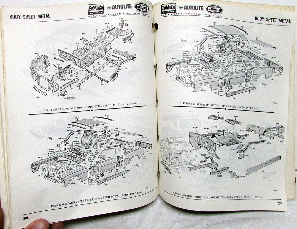 Mustang Body Parts Diagram