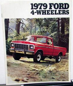 1979 Ford 4WD Pickup Trucks Bronco  F Series Sales Brochure Original