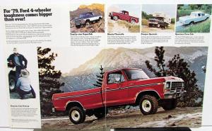 1979 Ford 4WD Pickup Trucks Bronco  F Series Sales Brochure Original