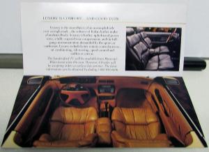 1989 Chrysler TC Turbo Convertible By Maserati Dealer Sales Brochure Original