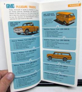 1968 GMC Truck Dealer Sales Brochure Market Matched Features Comparison