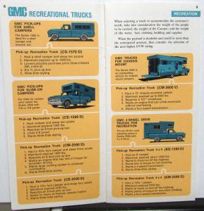 1968 GMC Truck Dealer Sales Brochure Market Matched Features Comparison