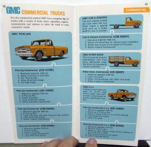 1968 GMC Truck Dealer Sales Brochure Market Matched Features Comparison