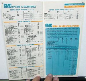 1968 GMC Truck Dealer Sales Brochure Market Matched Features Comparison