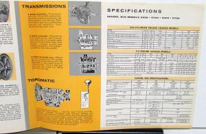 1959 Dodge Truck Dealer Sales Brochure School Bus Models S400-S700