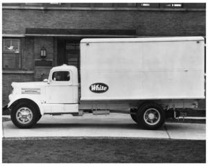 1940s White Box Truck Press Photo 0076