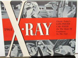 1961 Rambler X-Ray Dealer Sales Brochure Features Specs Pricing Comparisons Orig