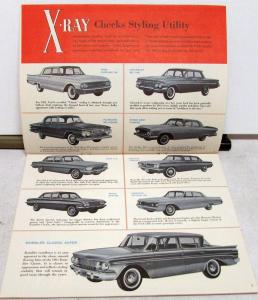 1961 Rambler X-Ray Dealer Sales Brochure Features Specs Pricing Comparisons Orig