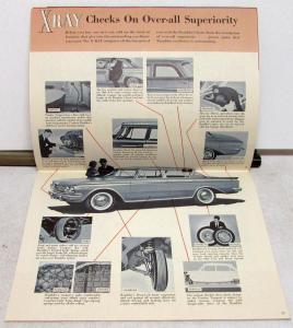 1961 Rambler X-Ray Dealer Sales Brochure Features Specs Pricing Comparisons Orig