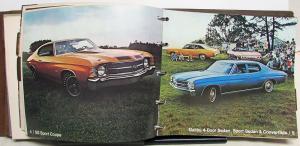 1971 Chevrolet Dealer Album Color Fabric Data Chevelle Corvette Camaro Nova Vega