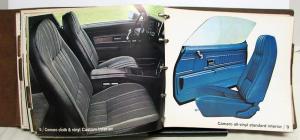 1971 Chevrolet Dealer Album Color Fabric Data Chevelle Corvette Camaro Nova Vega