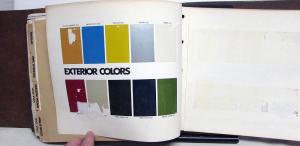 1971 Chevrolet Dealer Album Color Fabric Data Chevelle Corvette Camaro Nova Vega