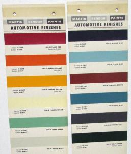 1955 1956 1957 1958 GMC Truck Paint Chip Color Samples Leaflets Martin Senour