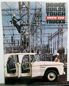 1964 Dodge Truck Crew Cab 4 Door D200 W200 400 500 700 H/D Sales Brochure Orig