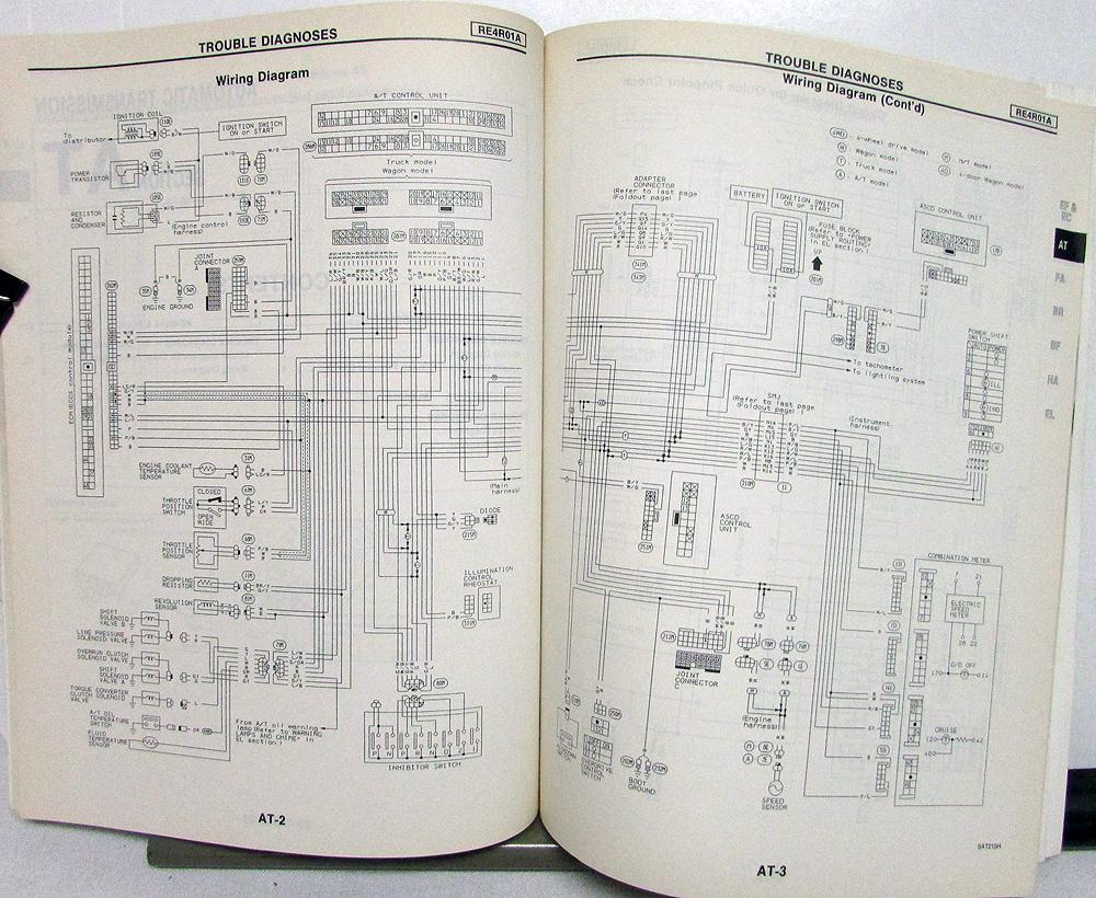 1994 Nissan Truck & Pathfinder Wiring Diagrams Shop Service Manual